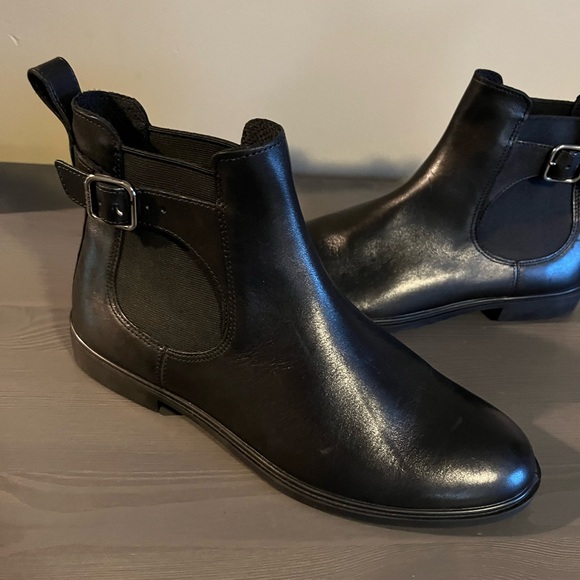 Ecco Women’s Dress Leather Chelsea Boots NEW - Picture 5 of 8